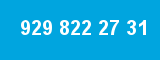 929 822 27 31 929 822 27 31